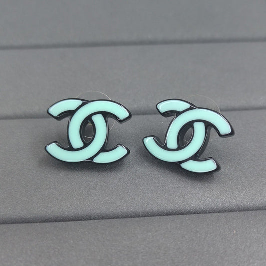 18K Classic Blue CC Earrings