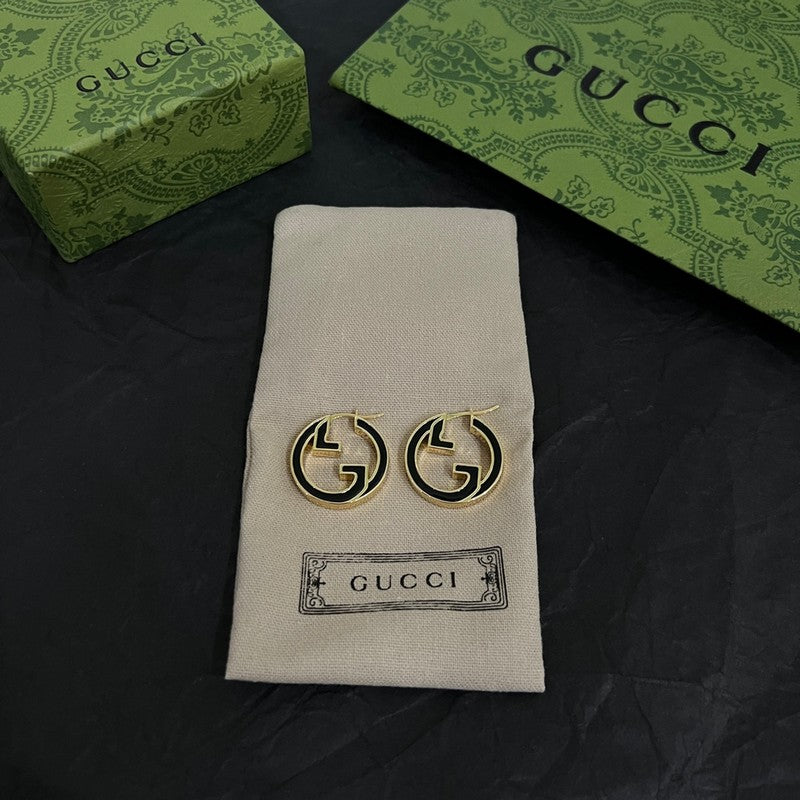 18K GG Color Hollow Earrings