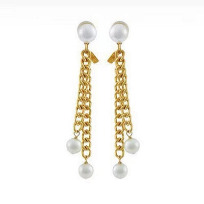 18K CE Coeur Long Earrings