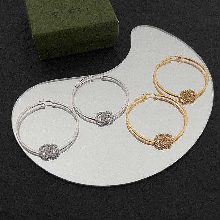 18K Double G Running Diamond Bracelet