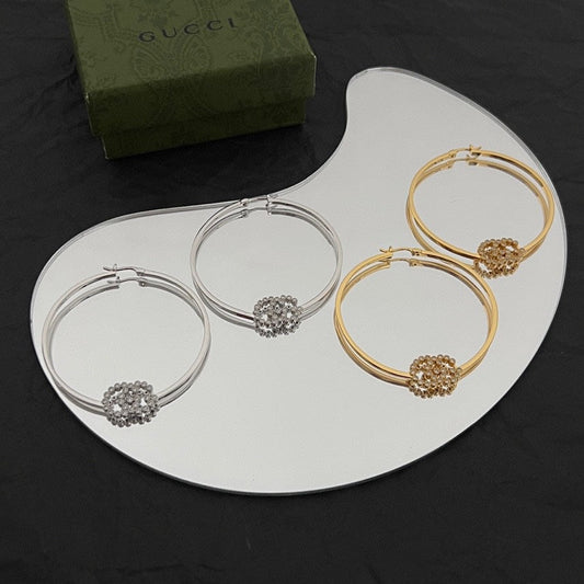 18K Double G Running Diamond Bracelet