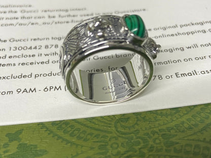 Double G Feline Garden Green Ring