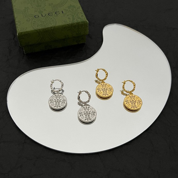 18K Double GG Icon Blooms Earrings