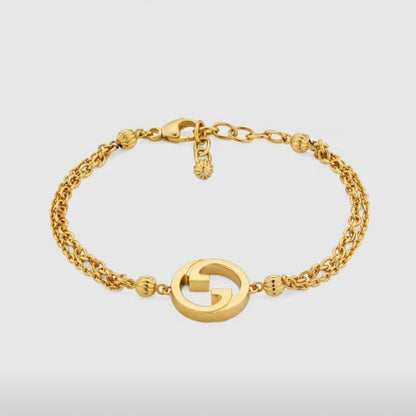 18K Double G Blondie Interlocking G Bracelet