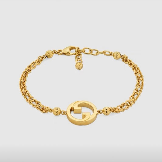 18K Double G Blondie Interlocking G Bracelet