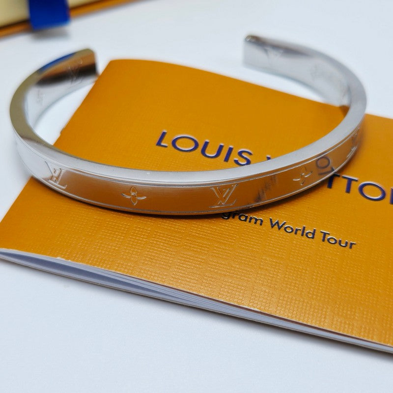 18K Louis Monogram White Gold Bracelet