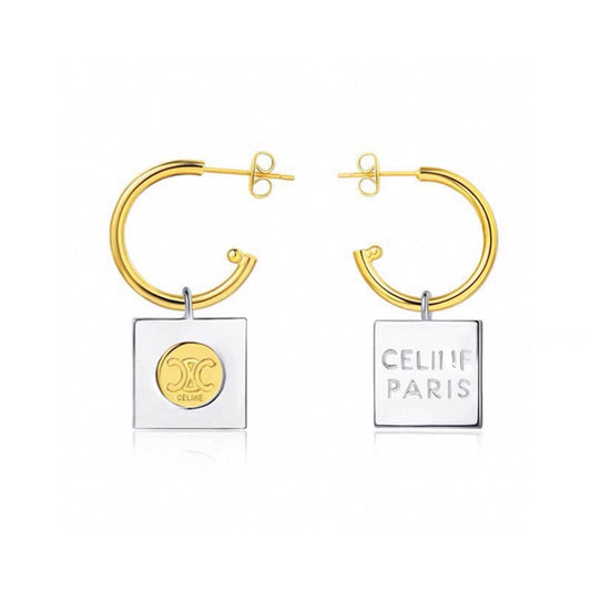 18K Triomphe Hoops Earrings