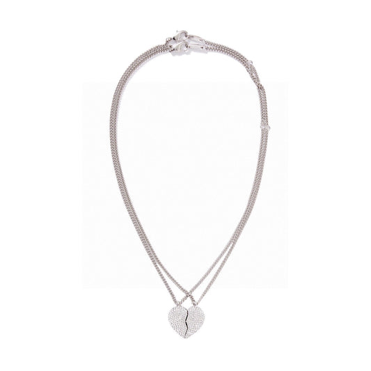 18K BB Lovelock Set Of Two Silver-tone Crystal Necklaces