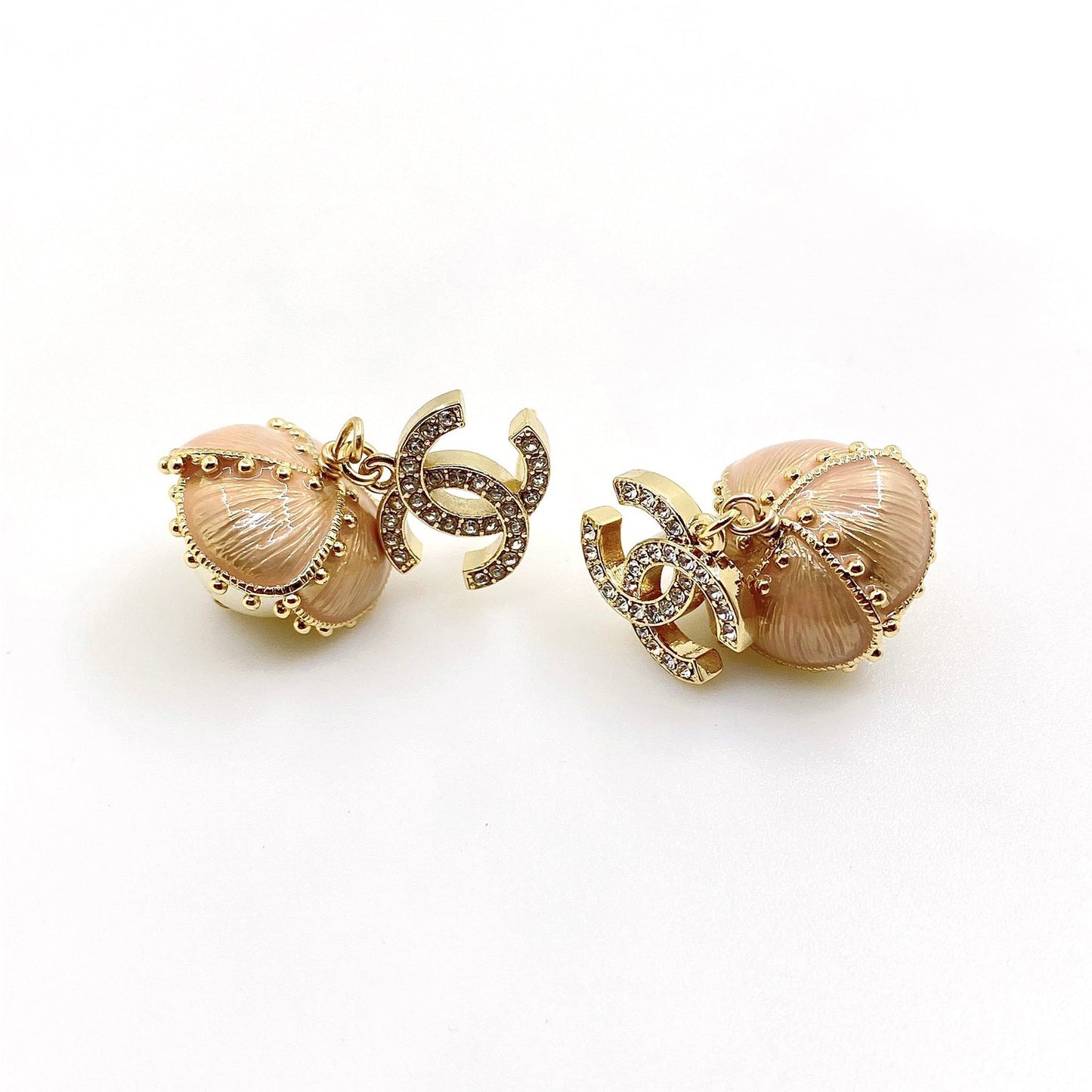 18K CC Flowers Earrings