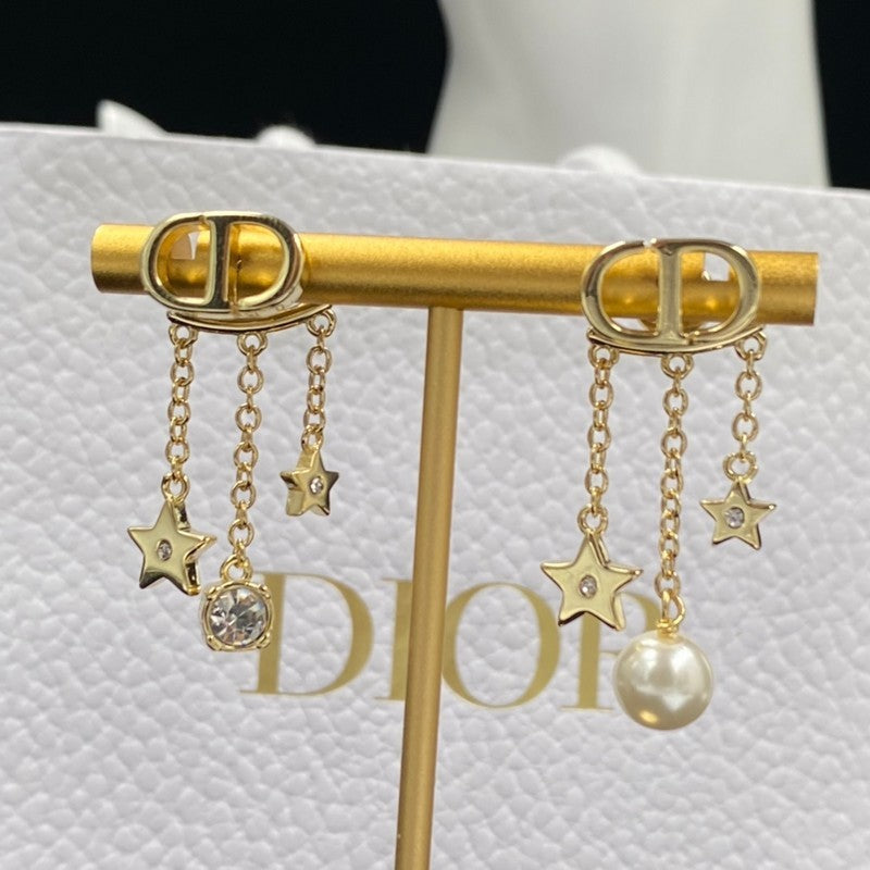 18K CD Tribales Star Pearl Earrings