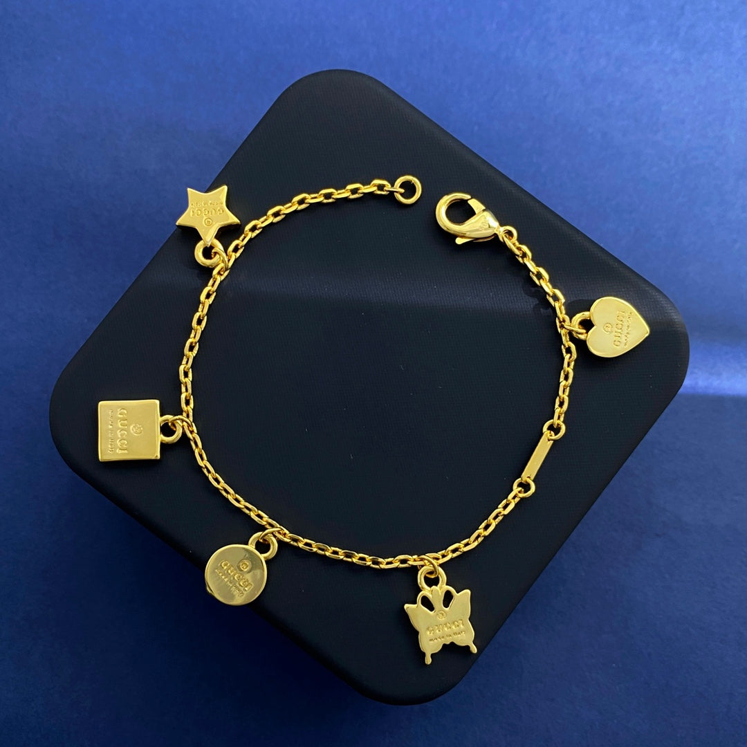 18K Double G Letter Bracelet