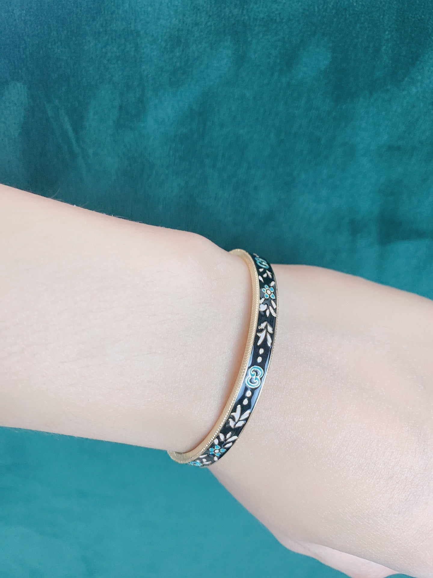 18K Double G Icon Blooms Bracelet