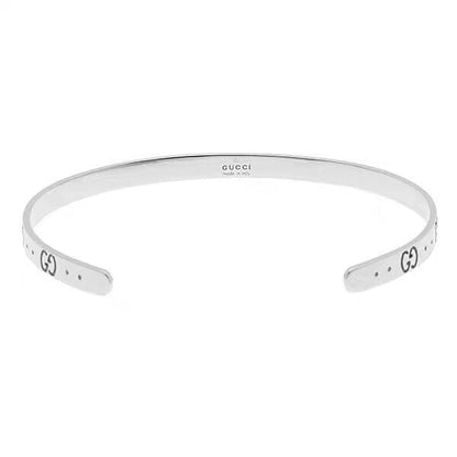 18K Double G Icon Open Cuff Bracelet