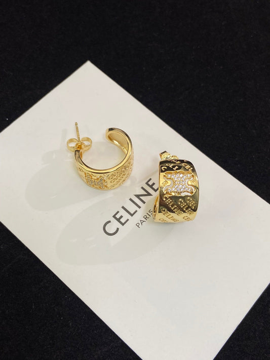 18k Triomphe Diamonds Earrings