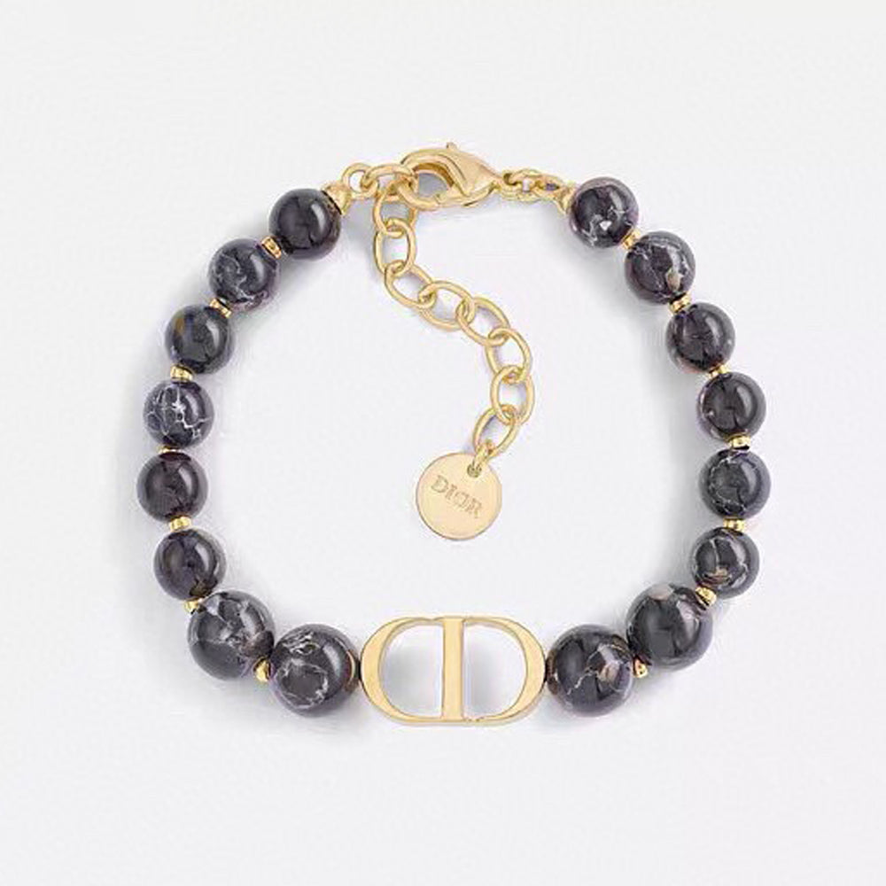 18K CD 30 Montaigne Black Pearls Bracelet