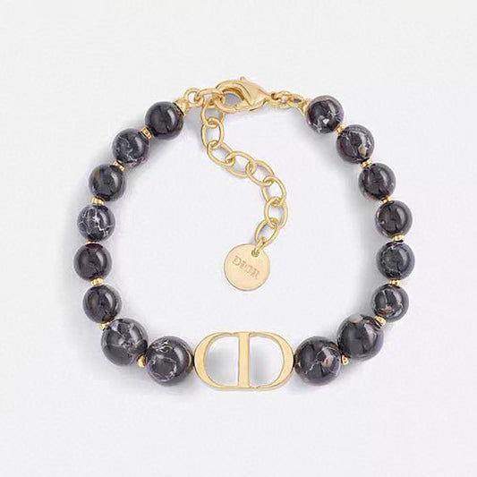 18K CD 30 Montaigne Black Pearls Bracelet