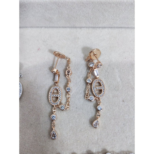 18K Her Chaine D'ancre Chaos Diamond Earrings