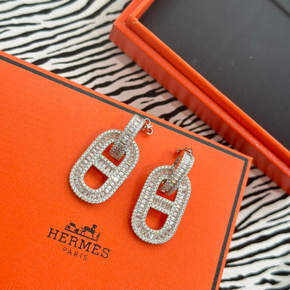 18K Diamonds H Earrings