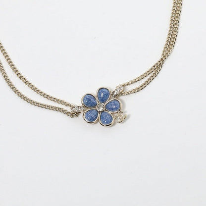 18K CC Blue Camellia Diamond Choker Necklace