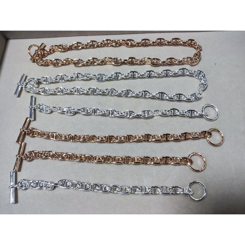 18K Her Cha?ne D'ancre Encha?n¨¦e Bracelet