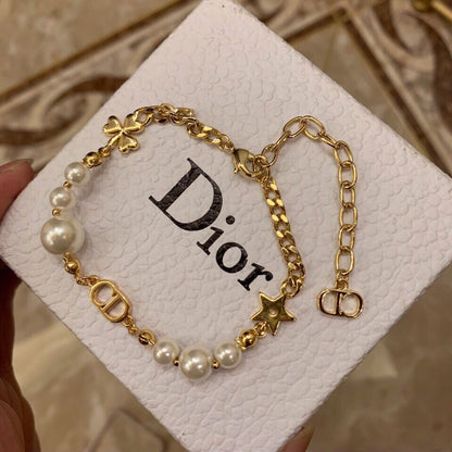 18K Petie CD Pearls Bracelet