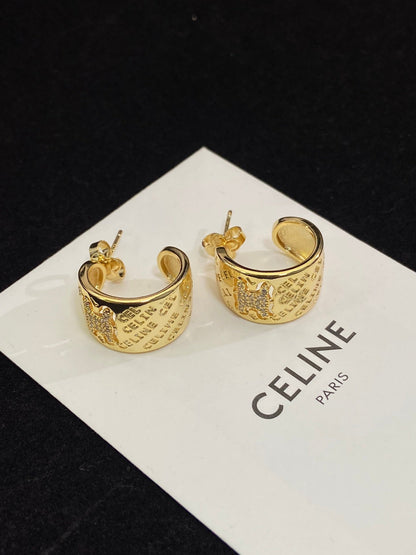 18k Triomphe Diamonds Earrings