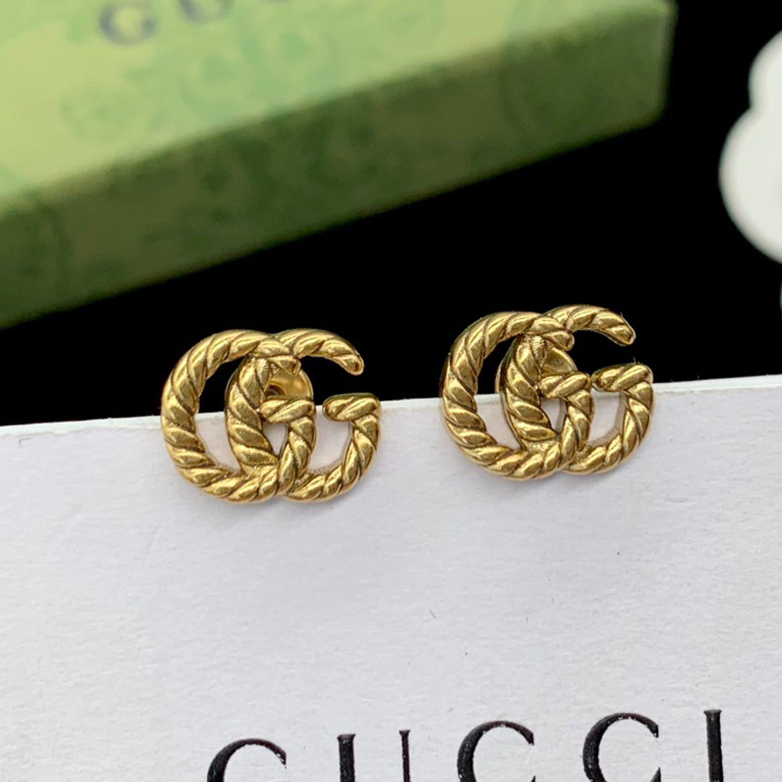 18K Double G Earrings