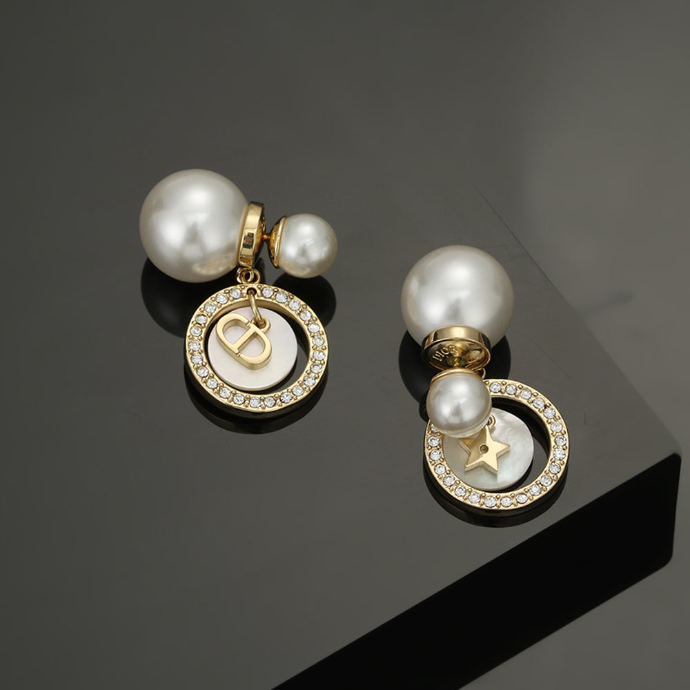 18K CD Tribales Pearl Earrings