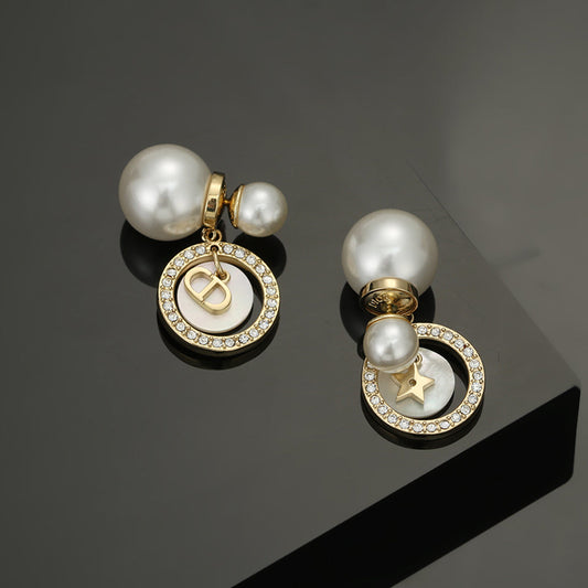 18K CD Tribales Pearl Earrings