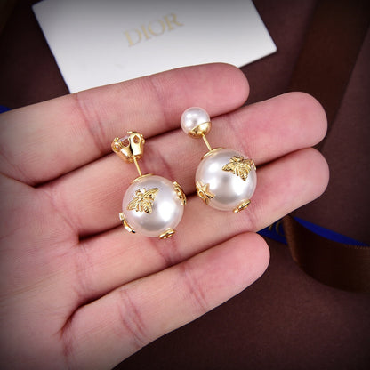 18K CD Tribales Pearl Earrings