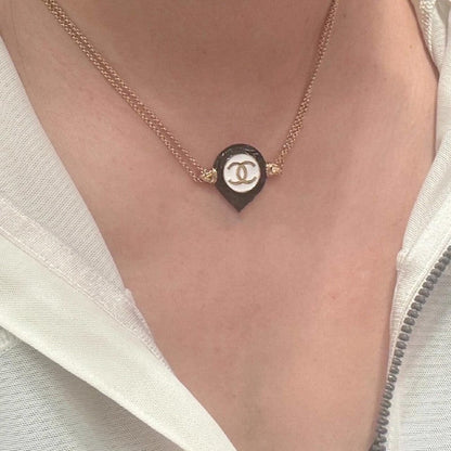 18K CC Chain Choker Necklace