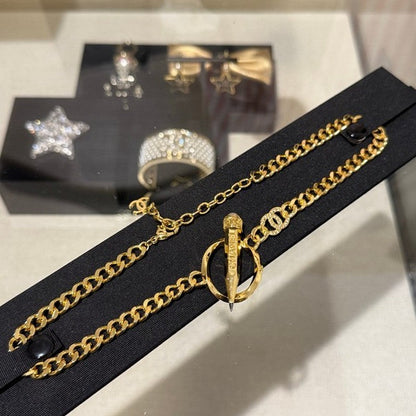 18K CC 25K Pen Choker Necklace