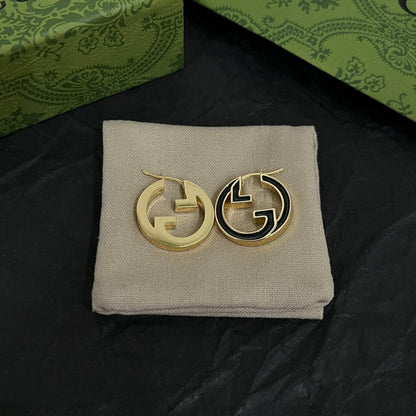 18K GG Color Hollow Earrings