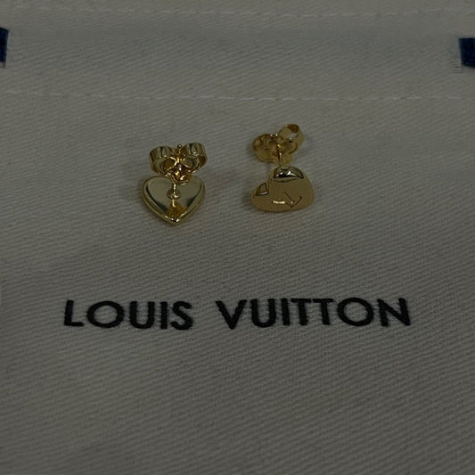 18K Louis Heart Earrings