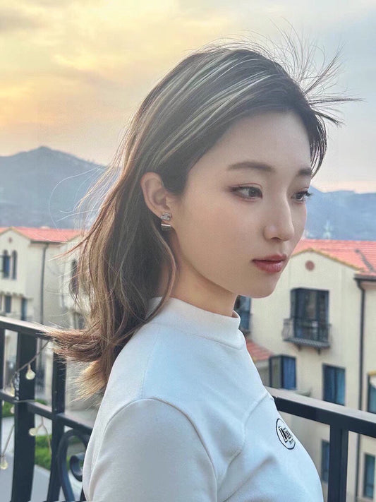 18K Triomphe Dice Pendant Earrings