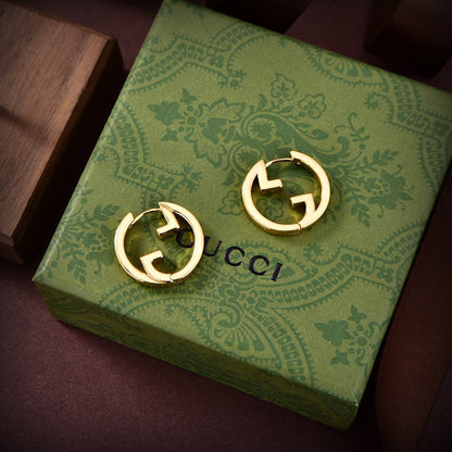 18K GG Hollow Earrings