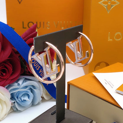 18K Louis Louise Hoop Pearls Earrings