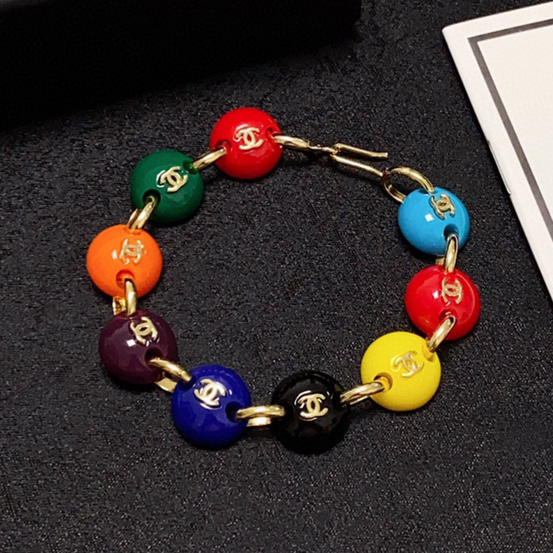 18K CC Color Beads Bracelet