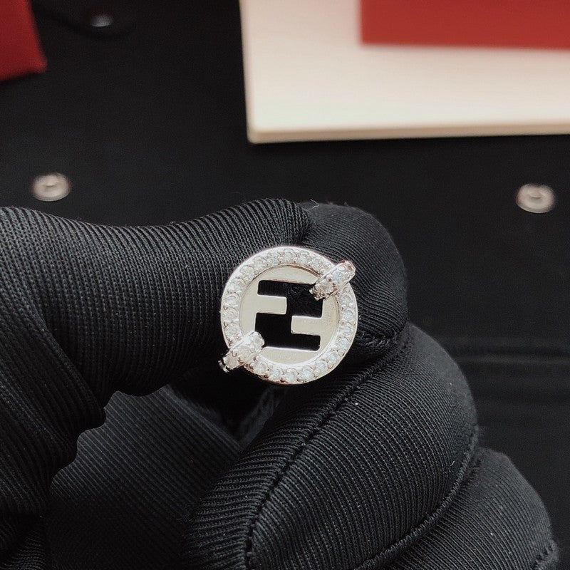 18K F Diamond Gold Earrings