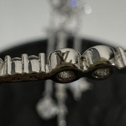 18K Louis Diamond Flowers Long Earrings