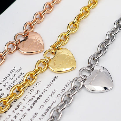 18K T Tag Chain Bracelet