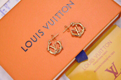 18k Louis Garden Louise Hoop Earrings