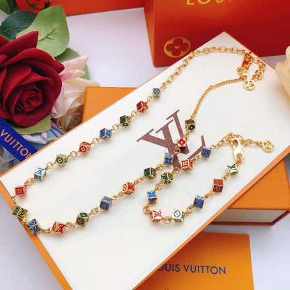 18K Louis Color Dice Gold Bracelet