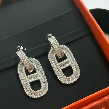 18K Diamonds H Earrings