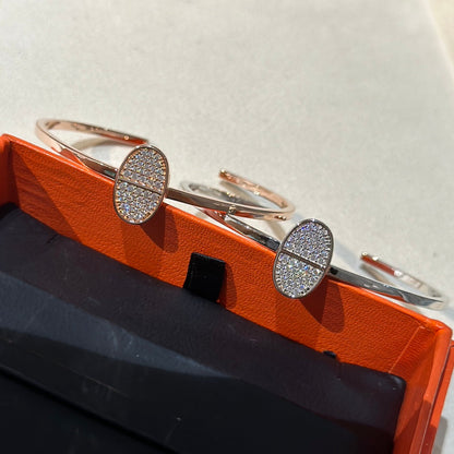 18K Chaine d'Ancre Verso H Bracelet