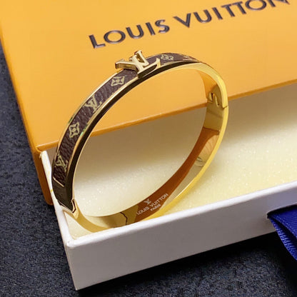 18K Louis Leather Vintage Bracelet