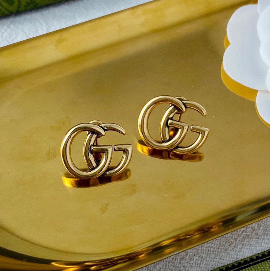 18K Double G Earrings