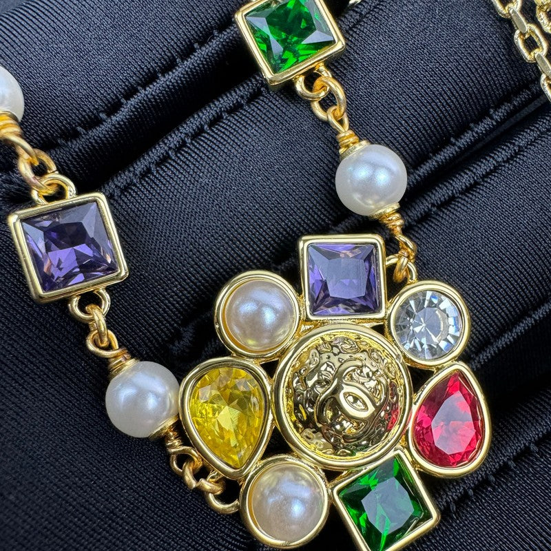 18K CC 26C Color Crystal Choker Necklace