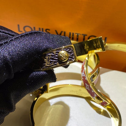 18K Louis Nanogram Color Cuff Bracelet