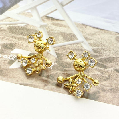 18K Louis Diamond Earrings